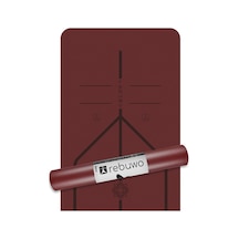 Rebuwo Hizalama Tasarım 5mm Kauçuk Mat Kaydırmaz Yoga Mat Pilates