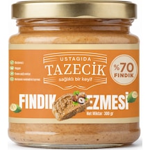 Ustagıda Tazecik %70 Fındık Ezmesi 300 Gram Glütensiz - Vegan