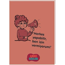 Keskin 12 17 Kuşe Kapak Anne Sözleri Not Defteri - Herkes Yapabilir Çok Renkli