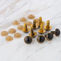 Loren 12 Mm Altın Sarısı 5 Çift Amigurumi Göz