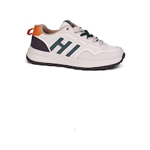 Nstil Erkek Bej Yeşil Spor Ayakkabı Rahat Yumuşak Taban Kaymaz Günlük Bağcıklı Sneaker 2064