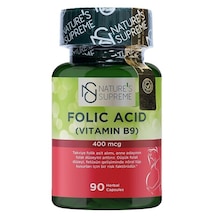 Natures Supreme Folic Acid 400 Mcg 90 Kapsül Aromasiz