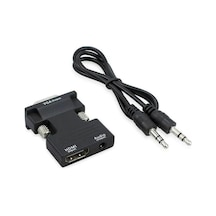 9944 Ses Destekli Hdmı To Vga Monitör Çevirici Adaptör Uyumlu Hdmı Bağlantı Tipi