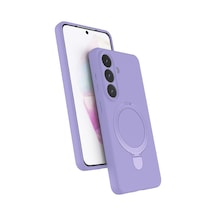 Samsung Galaxy  Uyumlu,  S26 Plus Regal Magsafe Standlı Kapak - Lila