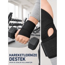 El Bilekliği Başparmak Destekli Ayarlanabilir Bilek Sargısı Sporcu Bilek Bandajı Ayarlanabilir El Bilek Bandajı Başparmak Geçişli Bilek Desteği Günlük Ve Spor Kull Çok Renkli
