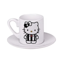 Beşiktaş Hello Kitty Türk Kahvesi Fincanı Beyaz
