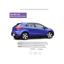 Kia Rio Hb Kasa Krom Cam Çıtası 6 Parça 2011-2017 Arası Paslanmaz Çelik