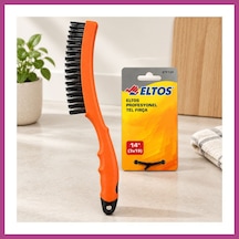 Gees Global Tel Fırça Renkli Plastik Saplı 33 Cm Gbzs