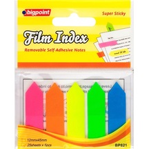Bigpoint Yapışkanlı Film Index Ok 5 Renk 30'lu Paket