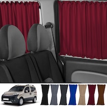 Pandami Fiat Fiorino 2007+ Uyumlu Bordo Raylı Oto Perde Takımı