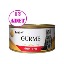 Bestpet Gurme Kedi Konservesi Sığır Etli 12 x 100 G