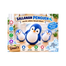 Zıpzıp Penguen Pengu Oyuncağı - Sevimli Tasarım - Süpriz Renk - 1 Adet - Çok Eğlenceli