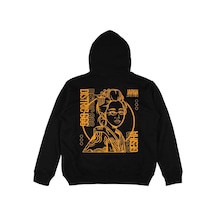 Startmore Adrift Japan Geisha V2 Siyah Oversize Unisex Kapüşonlu Sweatshirt Hoodie Siyah