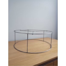 Abajur Ve Lambader Teli Çemberi 40 Cm Çap 15 Cm Yükseklik Ham