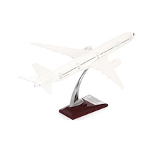 Zekupp Boeing 777 - 300 Model Uçak Beyaz Renkli Uçak Maketi