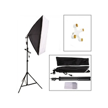 Fototek 50 x 70 CM 4 Duylu Sürekli Işık Softbox + 2 M Işık Ayağı
