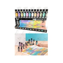 Rich Mastermix Akrilik Boya 12 Renk 60 Ml 1 Paket Pastel Renkler Akrilik Boya 12 Li Profesyonel Çok Renkli