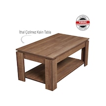 Shelf Orta Sehpa Koyu Meşe / Dikdörtgen Orta Sehpa