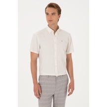 U.s. Polo Assn. Erkek Krem Gömlek Kısa Kollu 50306328-vr071 Krem