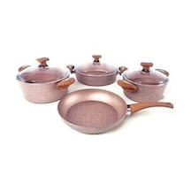 Oms Oms 3105/r Rose Renk Granit Tencere Takımı 7 Parça