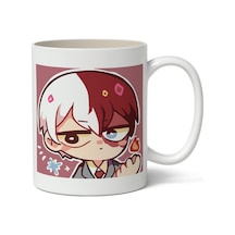 My Hero Academia Todoroki Avatar Anime Temalı Beyaz Kupa Bardak Sevgiliye Arkadaşa Hediye Beyaz