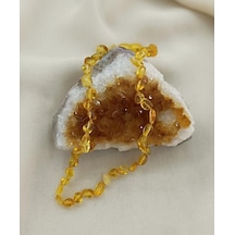 Kolye Kehribar Amber Doğaltaş Düğümlü Bebek Kolyesi 17873 Kahverengi Kolye Kehribar Amber Doğaltaş Düğümlü Bebek Kolyesi 17873 Kahverengi