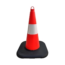 Tpe Trafik Konisi 50 Cm Ağırlıklı Tek Reflektifli Trafik Dubası-3505