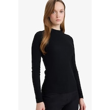Defacto Slim Fit Dar Kesim Uzun Kollu Tunik G8820ax26spbk81 Siyah-bk81