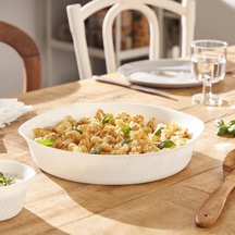 Luminarc Wavy Tart Kabı 28 Cm Beyaz