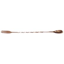 Çatallı Bar Kaşık Bakır 33 Cm Gümüş