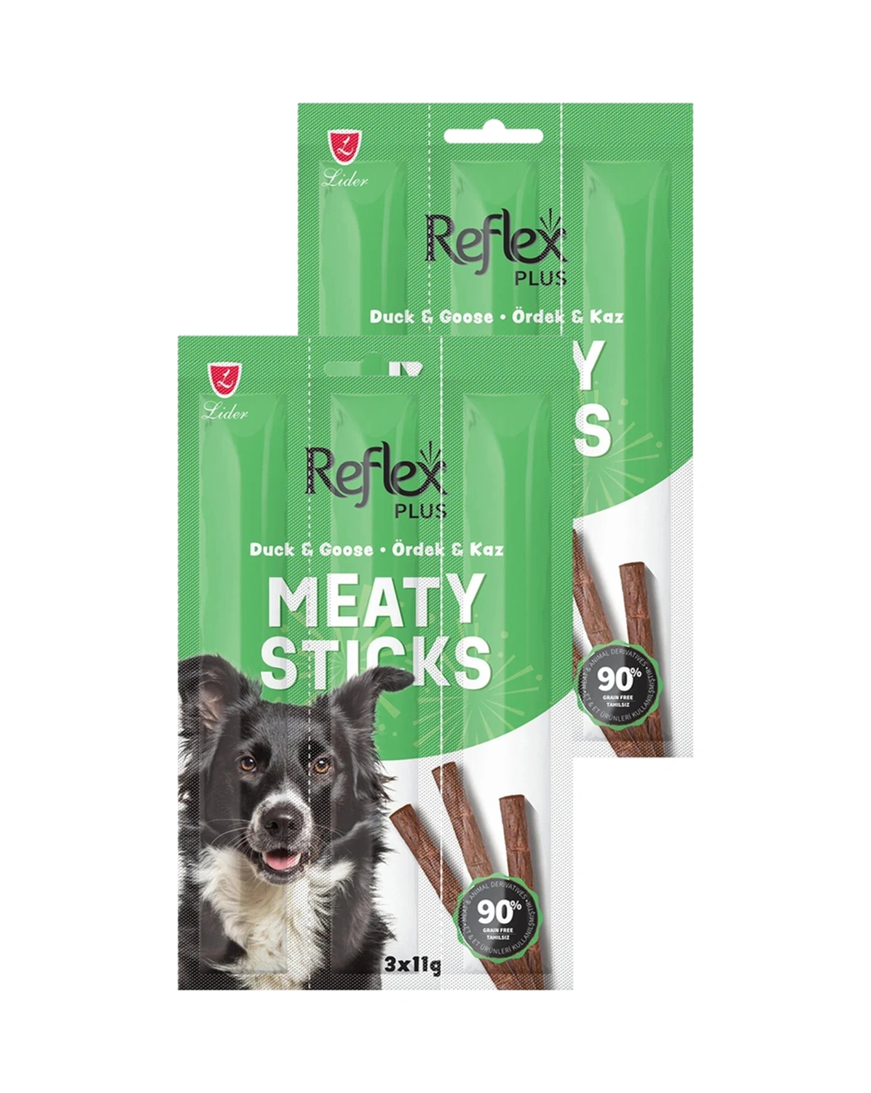 Meaty Sticks Ördek Ve Kaz Etli Köpek Ödül Çubuğu 3x11gr İkili Paket