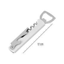Beyaz Metal Çok Fonksiyonlu Şişe Ve Tirbuşon Açacak 12 Cm 3 Ü 1 Arada Şık Ve Dayanıklı Tasarım Diğer
