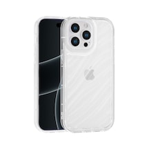 Apple Uyumlu iPhone 13 Pro Max Telefon Kılıfı Kamera Çıkıntılı Kabartmalı Parlak Desenli Darbe Emici Silikon Kılıf