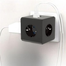 Buffer Isıya Dayanıklı Termal Akım Korumalı Ve Çocuk Korumalı 3 Priz Girişli 3 Usb Girişli Küp Priz