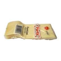 Plastik Krem Renkli Lüx Parti Doğum Günü Çatal - 18 Cm. - 25 Adetlik Paket Sarı
