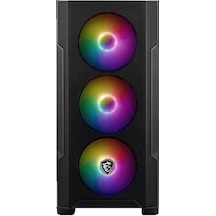 Msı Mag Forge M100r Temperlı Cam Argb 3x120mm 1x120mm Psu Yok Matx Gamıng Kasa