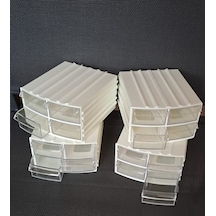 Çekmeceli organizer 4 kutu 16 böüm Dremel Gravür boncuk mücevher