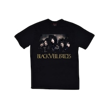 Stoned&Fame Unisex Siyah Black Veil Brides Baskılı T-shirt SIYAH Siyah