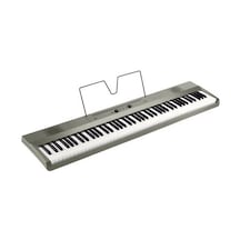 Korg Liano-ms 88 Tuşlu İnce Dijital Piyano - Metalik Gümüş Metallic Silver