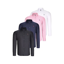 Dörtlü Set G725 Dewberry Erkek Gömlek-siyah-beyaz-lacivert-pembe Siyah-beyaz-lacivert-pembe Dörtlü Set G725 Dewberry Erkek Gömlek-siyah-beyaz-lacivert-pembe Siyah-beyaz-lacivert-pembe