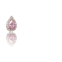 Pembe Damla Gümüş Küpe-510 Silver