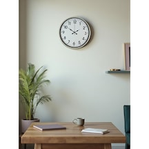 36 Cm Standart Krem Duvar Saati 11