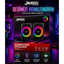 Jedel S589 1+1 Rgb Speaker