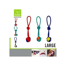 Nunbell Köpek Diş İpi Tutmalı Düğümlü Büyük L