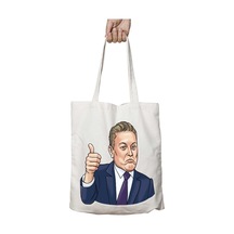Art Hediye Elon Musk İki Taraf Kalıcı Yıkanabilir Okul Plaj Omuz Bez Çanta Çok Renkli