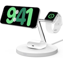 Belkin Boostcharge Pro 3in1 Qi2 15 W Magsafe Şarj Standı