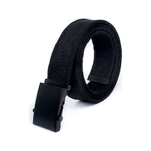 Unisex Siyah Tokalı Kolon Kemeri 4cm Siyah Siyah