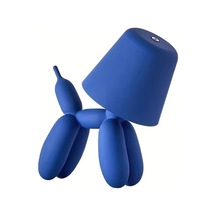 Oldfriend Metalume Sevimli Mavi Köpek Led Masa Lambası Dokunmatik 3 Renk Ayar Şarj Edilebilir Mavi