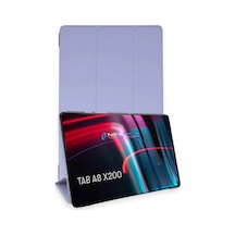Samsung Galaxy  Uyumlu  X200 Tab A8 10.5 Kılıf Tablet Smart Kılıf - Lila Diğer