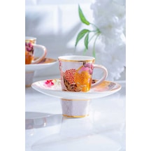 Acar Dream 12 Parça 6 Kişilik Porselen Kahve Fincanı Takımı 90 Ml Çok Renkli